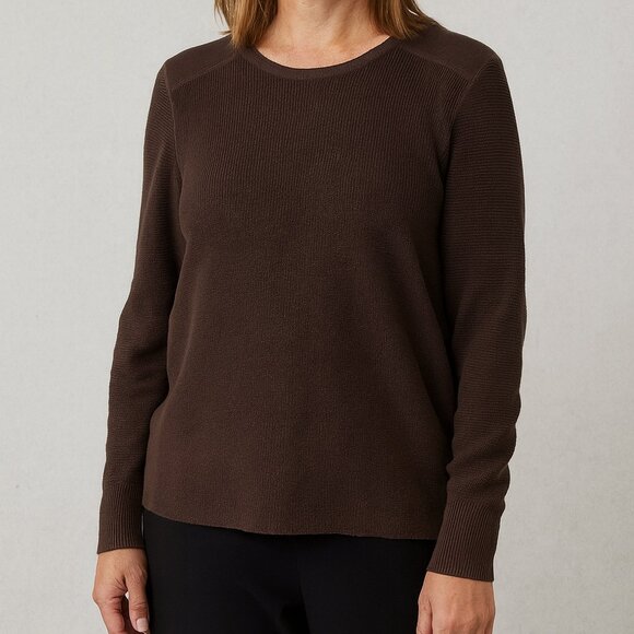Tyler Boe Womens Cashmere Blend Long Sleeve Ribbed Sweater Size Large - Picture 1 of 5